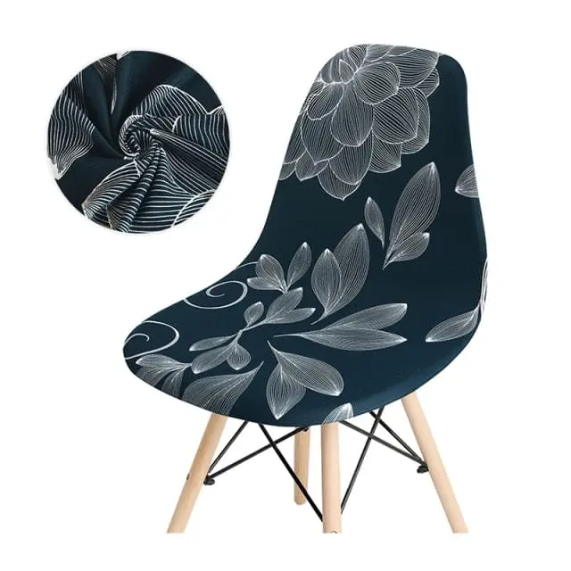 SCANBLACK - Housse de chaise scandinave imprimé