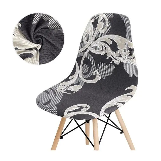 SCANBLACK - Housse de chaise scandinave imprimé