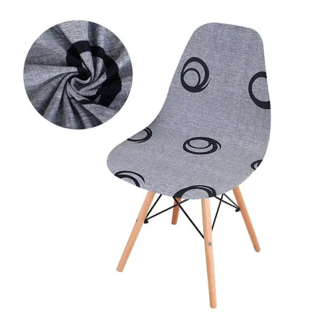 SCANBLACK - Housse de chaise scandinave imprimé
