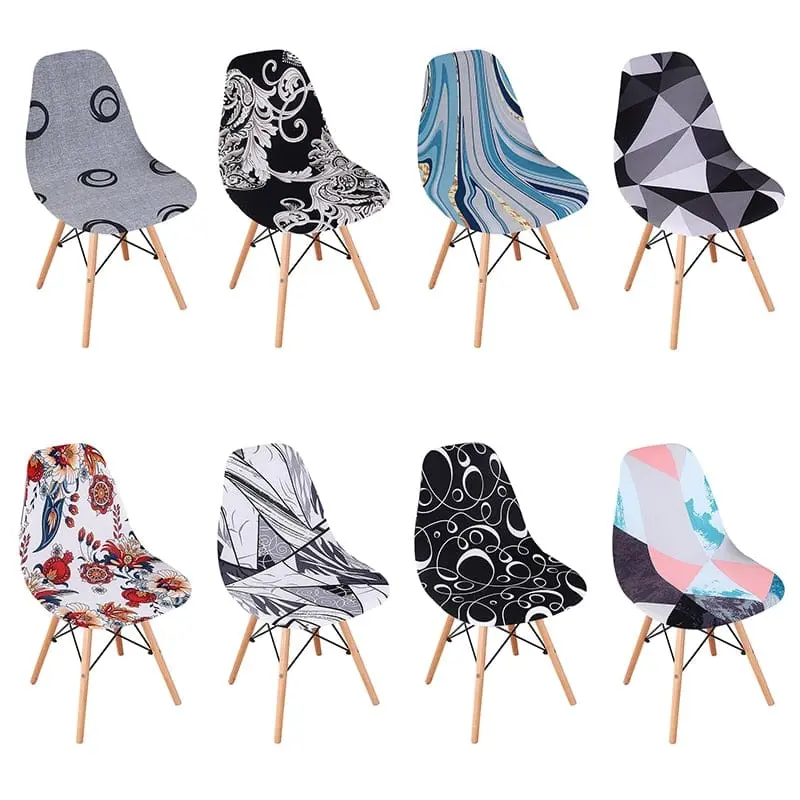 GEONAV - Housse de chaise scandinave géométrique