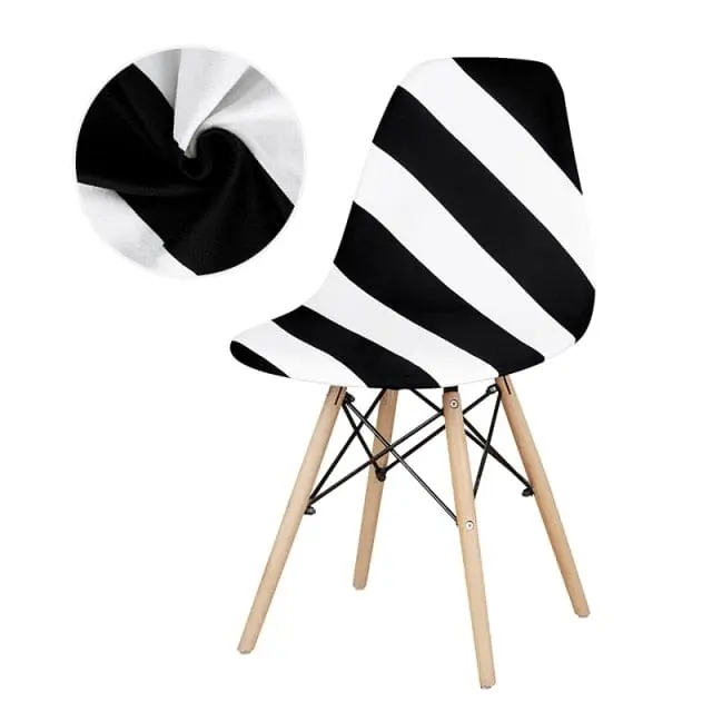 GEONAV - Housse de chaise scandinave géométrique