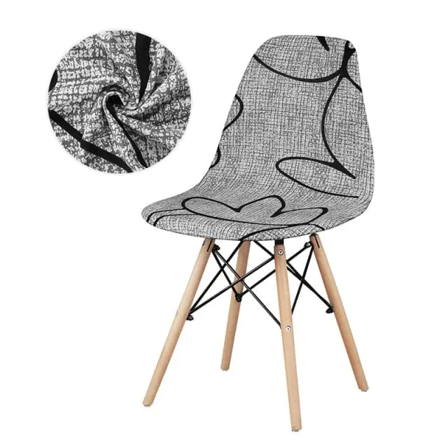 GEONAV - Housse de chaise scandinave géométrique