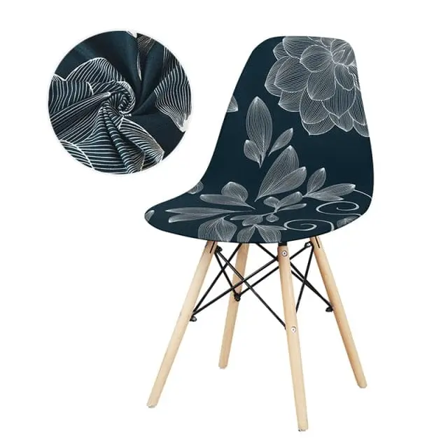 GEONAV - Housse de chaise scandinave géométrique