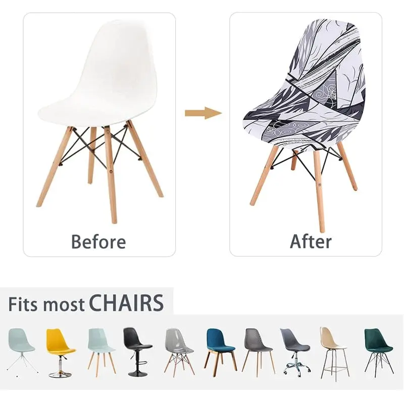GEONAV - Housse de chaise scandinave géométrique