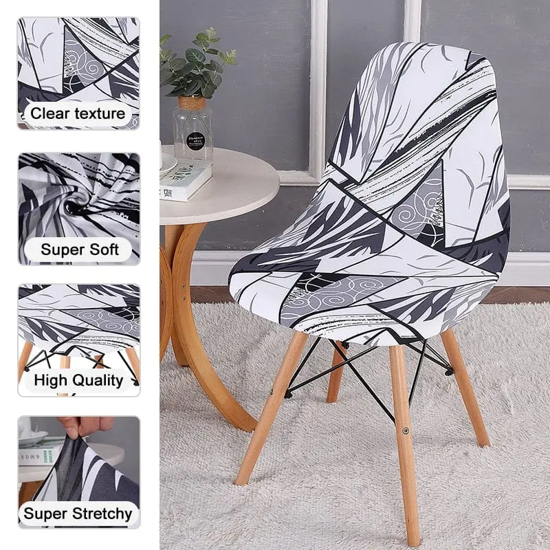 GEONAV - Housse de chaise scandinave géométrique