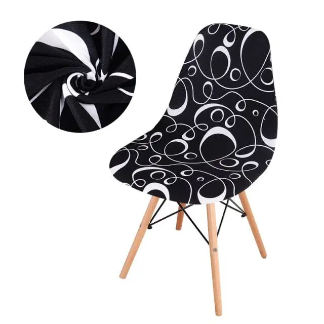 GEONAV - Housse de chaise scandinave géométrique