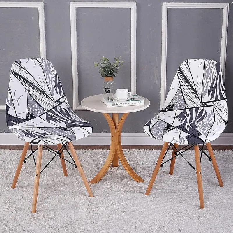 GEONAV - Housse de chaise scandinave géométrique