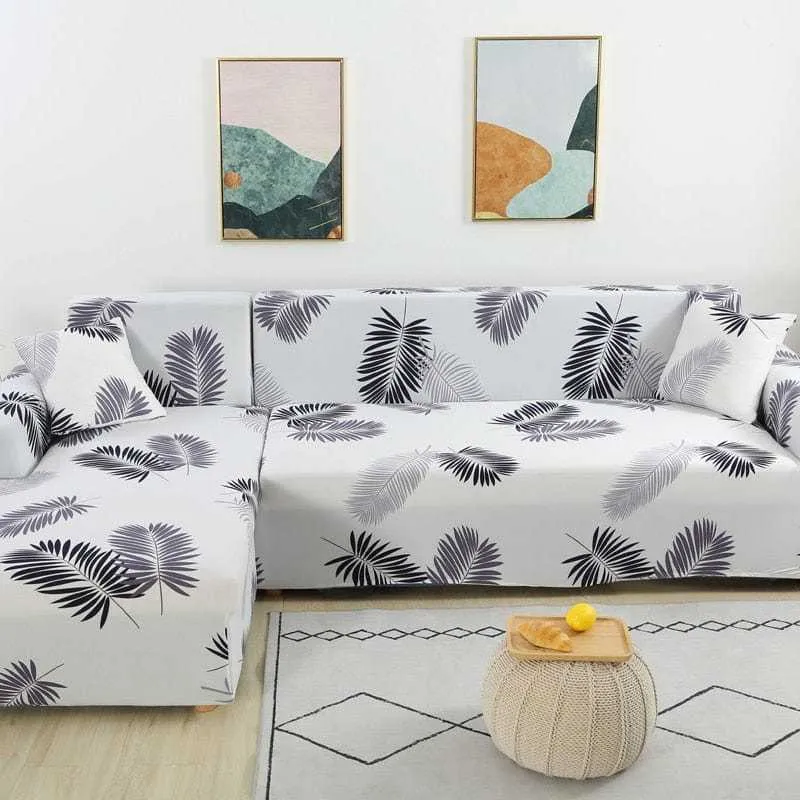 Housse de canapé d'angle TEMU - Design florale