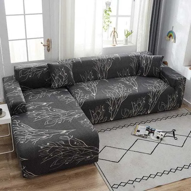 Housse de canapé d'angle TEMU - Design florale