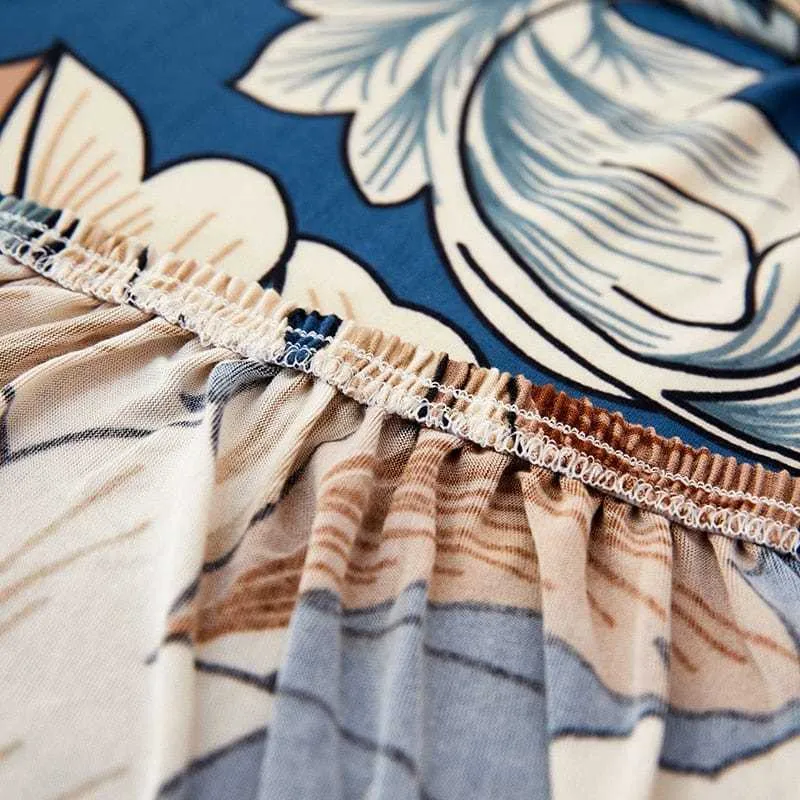 Housse de canapé d'angle TEMU - Design florale