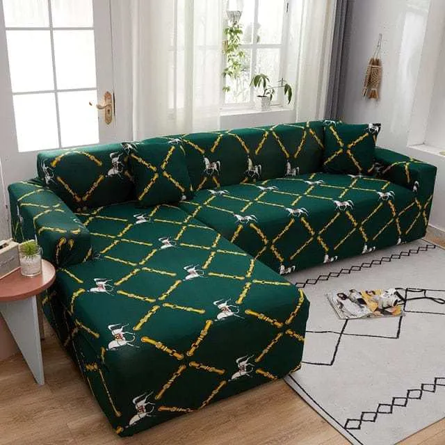 Housse de canapé d'angle TEMU - Design florale