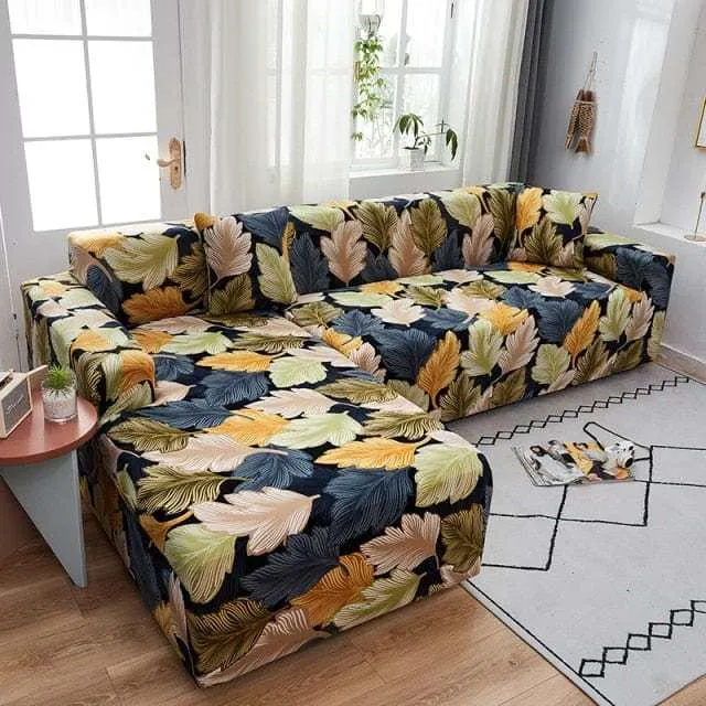 Housse de canapé d'angle TEMU - Design florale
