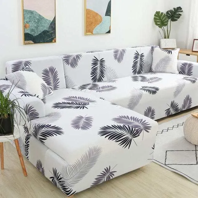Housse de canapé d'angle TEMU - Design florale