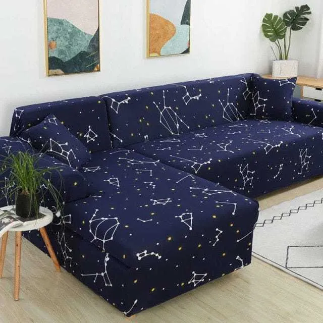 Housse de canapé d'angle TEMU - Design florale