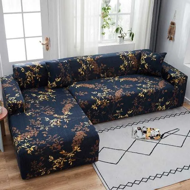 Housse de canapé d'angle TEMU - Design florale