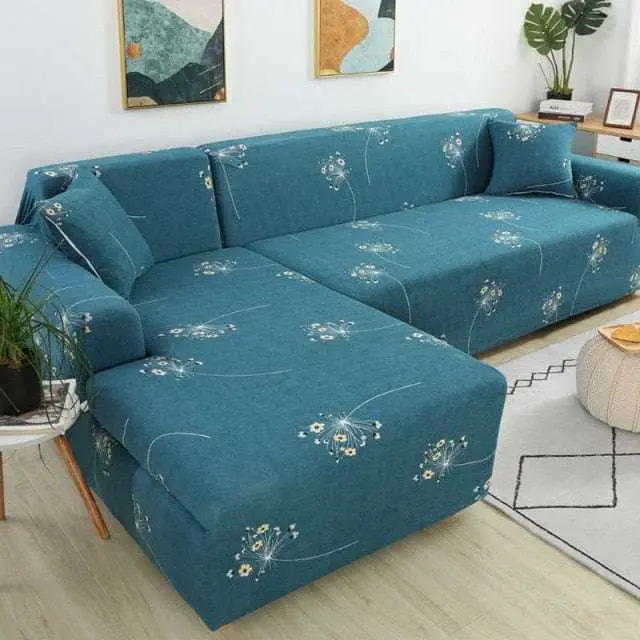 Housse de canapé d'angle TEMU - Design florale