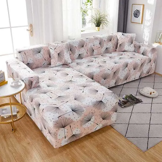 Housse de canapé d'angle TEMU - Design florale