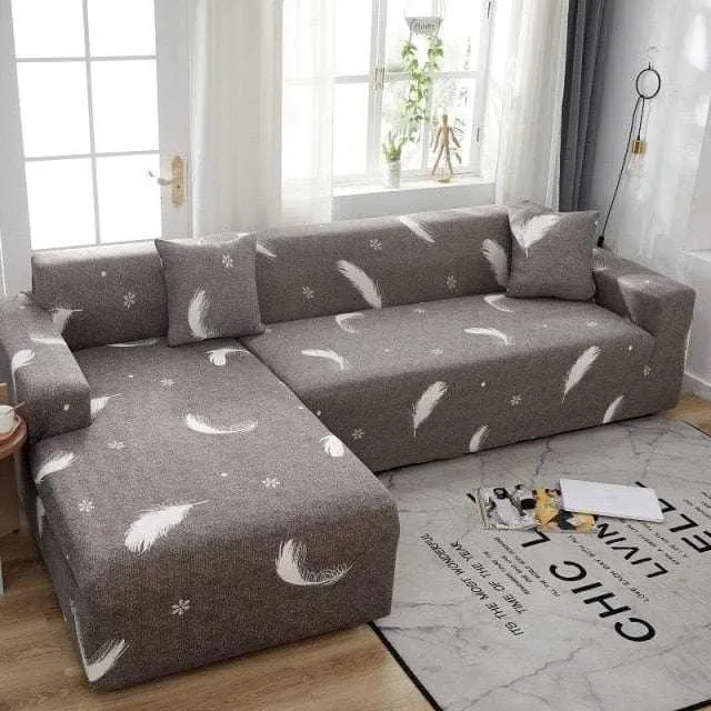 Housse de canapé d'angle TEMU - Design florale