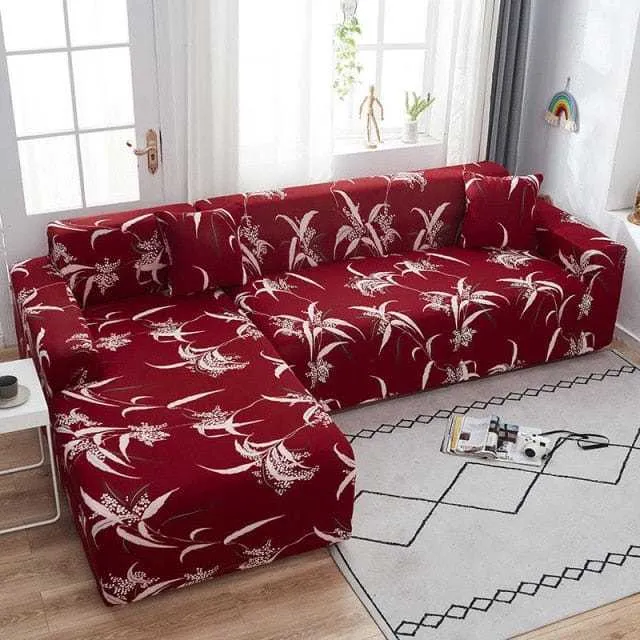Housse de canapé d'angle TEMU - Design florale