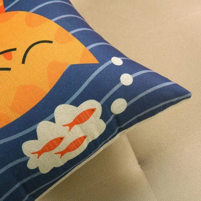 Housse de coussin de canapé imprimée CATOCAT