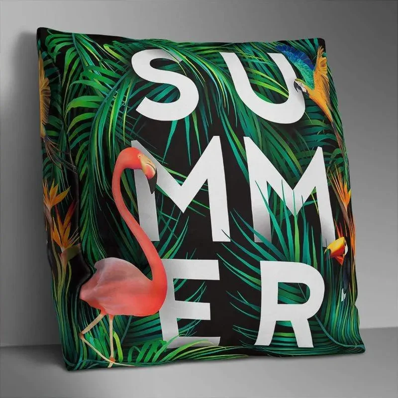 Housse de coussin imprimé double face