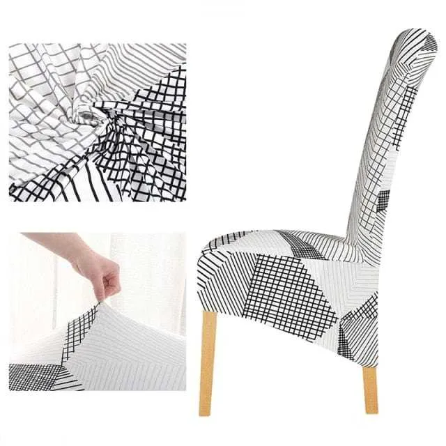 Housse de chaise haute tissu PU en cuir ou imprimé BIGCUIR