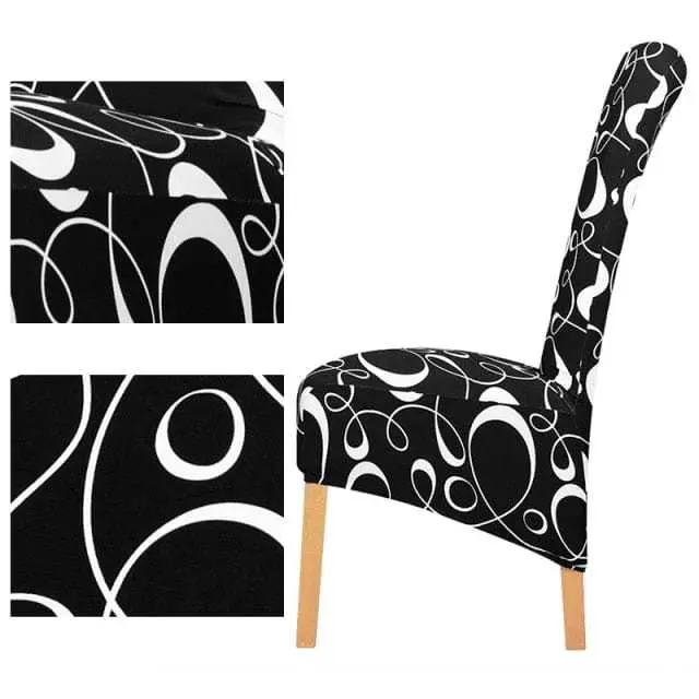 Housse de chaise haute tissu PU en cuir ou imprimé BIGCUIR