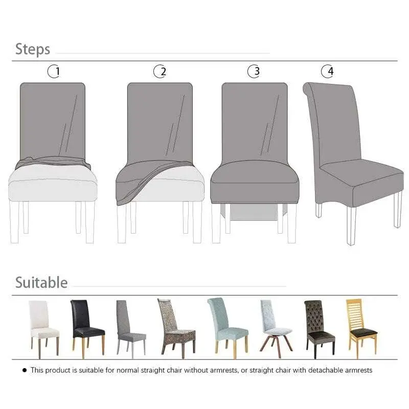 Housse de chaise haute tissu PU en cuir ou imprimé BIGCUIR