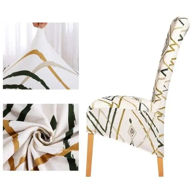 Housse de chaise haute tissu PU en cuir ou imprimé BIGCUIR