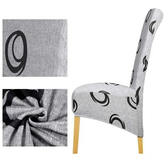 Housse de chaise haute tissu PU en cuir ou imprimé BIGCUIR