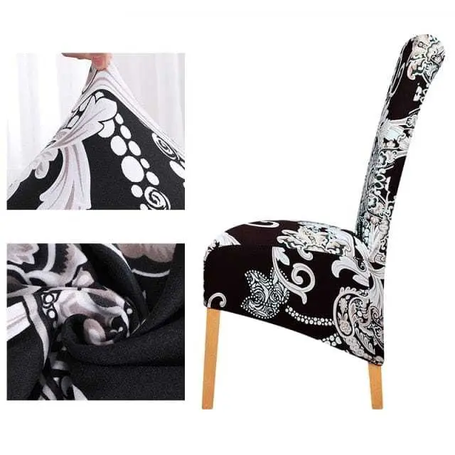 Housse de chaise haute tissu PU en cuir ou imprimé BIGCUIR