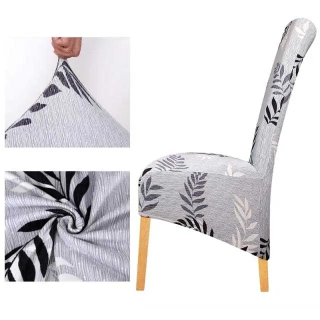 Housse de chaise haute tissu PU en cuir ou imprimé BIGCUIR