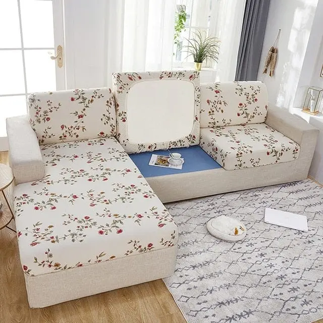 Housse pour coussin canapé d'angle imprimée BORKAS
