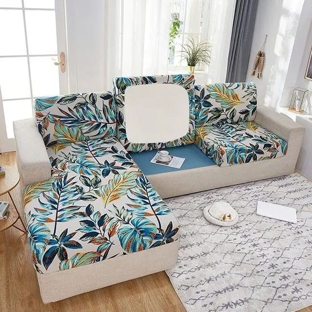 Housse pour coussin canapé d'angle imprimée BORKAS