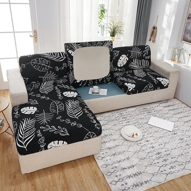 Housse pour coussin canapé d'angle imprimée BORKAS