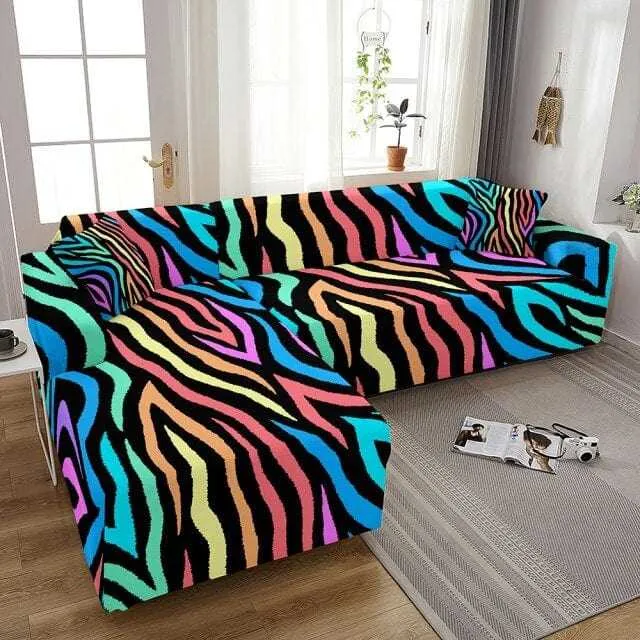 Housse pour canapé d'angle SOLAR - Protection imprimées pour mobilier