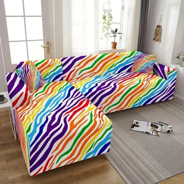 Housse pour canapé d'angle SOLAR - Protection imprimées pour mobilier