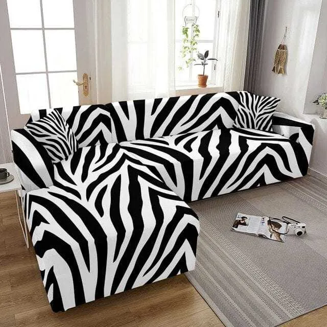 Housse pour canapé d'angle SOLAR - Protection imprimées pour mobilier