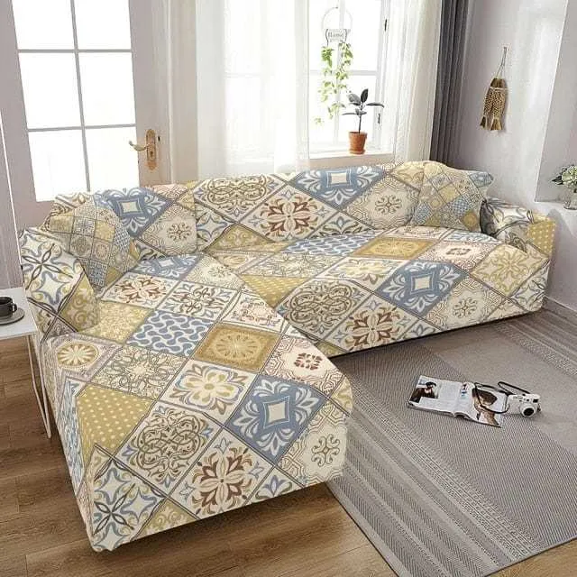 Housse pour canapé d'angle SOLAR - Protection imprimées pour mobilier