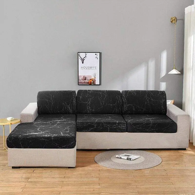 Housse coussin canapé imprimé SEATY