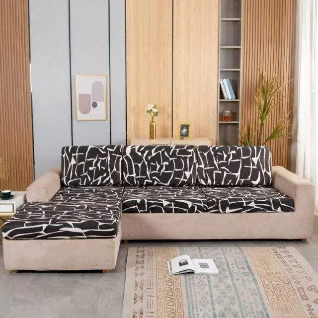 Housse coussin canapé imprimé SEATY