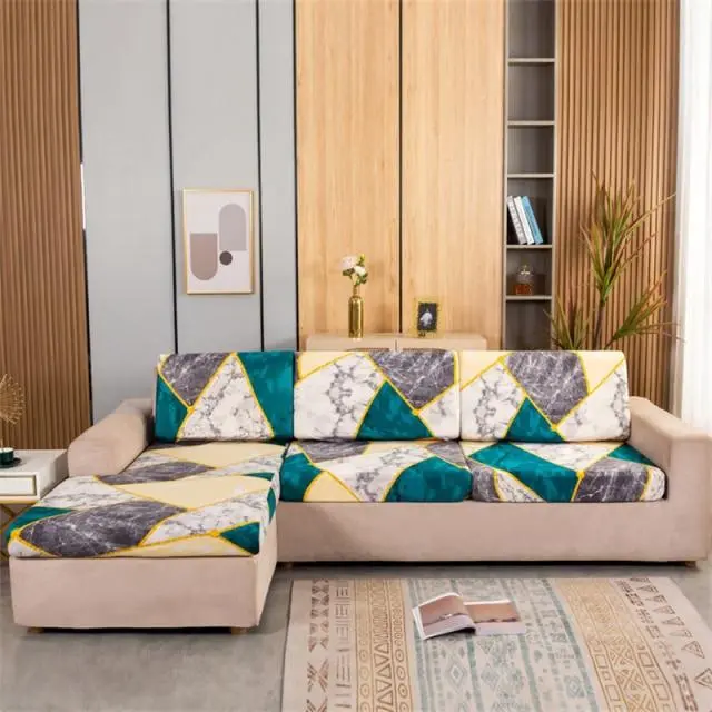 Housse coussin canapé imprimé SEATY