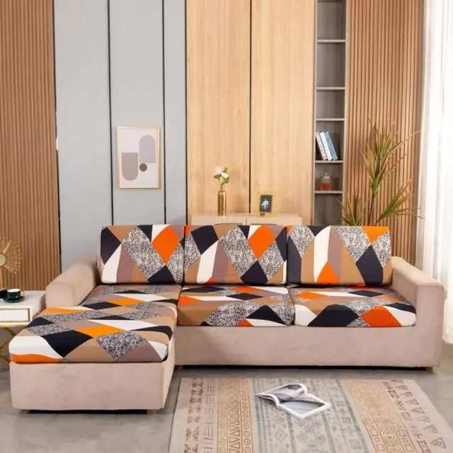 Housse coussin canapé imprimé SEATY