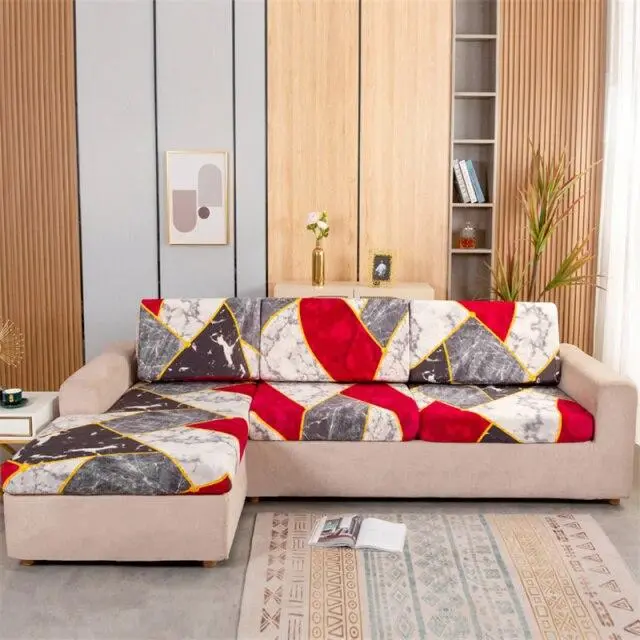 Housse coussin canapé imprimé SEATY