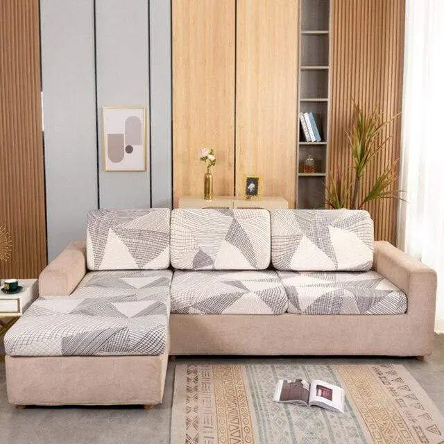 Housse coussin canapé imprimé SEATY