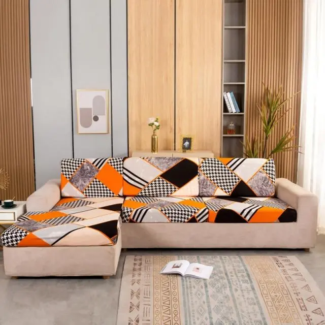 Housse coussin canapé imprimé SEATY