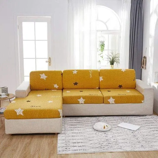 Housse coussin canapé imprimé SEATY