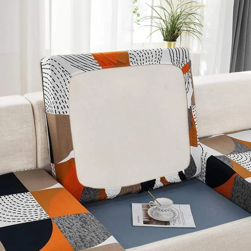 Housse coussin canapé imprimé SEATY