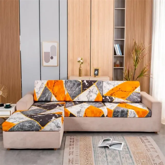 Housse coussin canapé imprimé SEATY