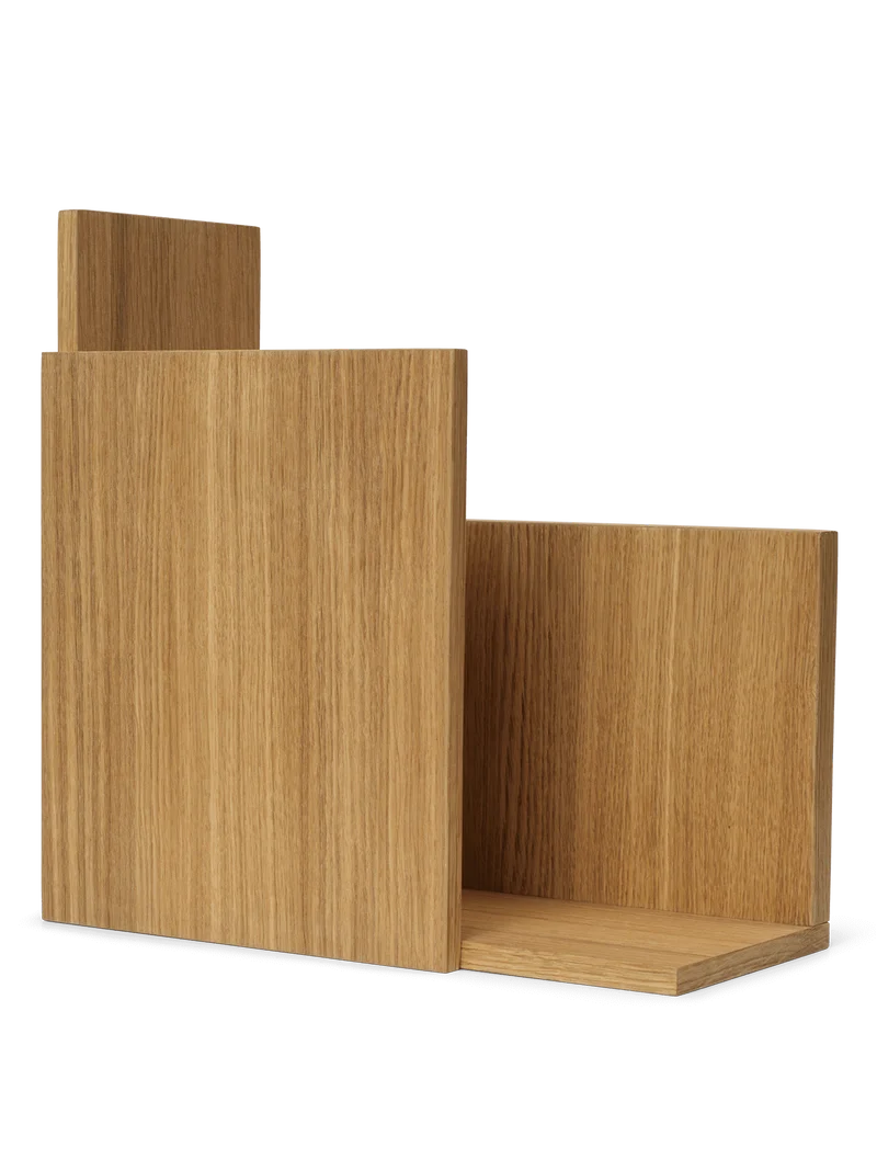 Stagger Shelf - Square - Oiled Oak